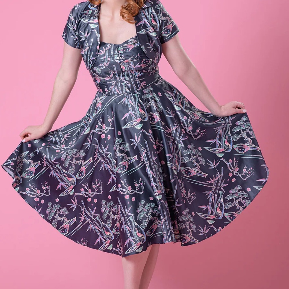 Rockin Bettie Sojo Halter Petticoat Swing Dress XL - NO BOLERO